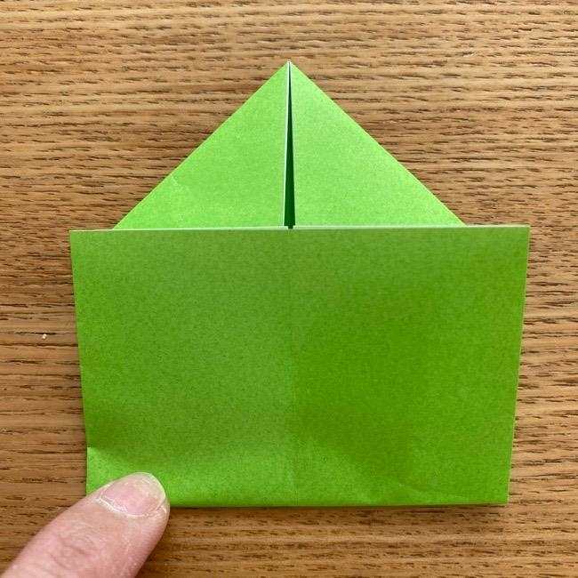 ラプンツェルのカメレオン パスカルの折り紙の折り方作り方①顔(16)