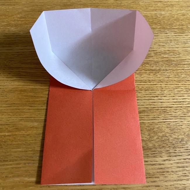 ディズニー プリンセスベルの折り紙の折り方作り方②髪(6)
