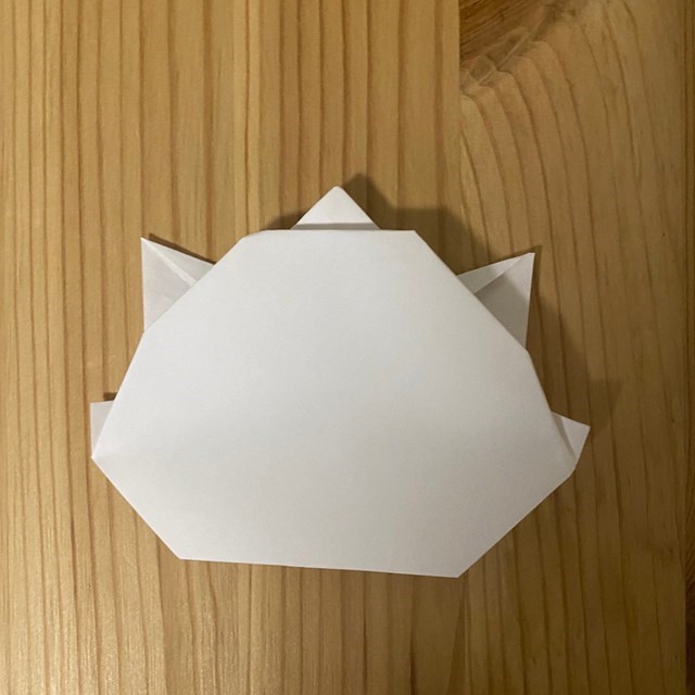 折り紙 マリーちゃんの折り方作り方①顔(15)