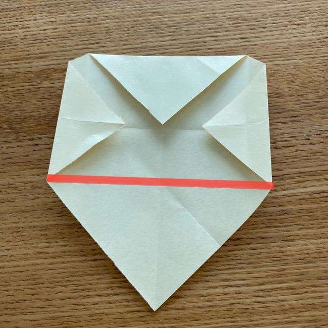 ダッフィーの折り紙 折り方作り方②目と鼻(20)