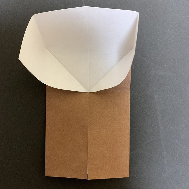 ディズニーアラジンのジャスミンの折り紙 折り方作り方①頭(5)
