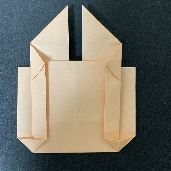 折り紙でディズニーのチップとデールの折り方作り方①顔(19)