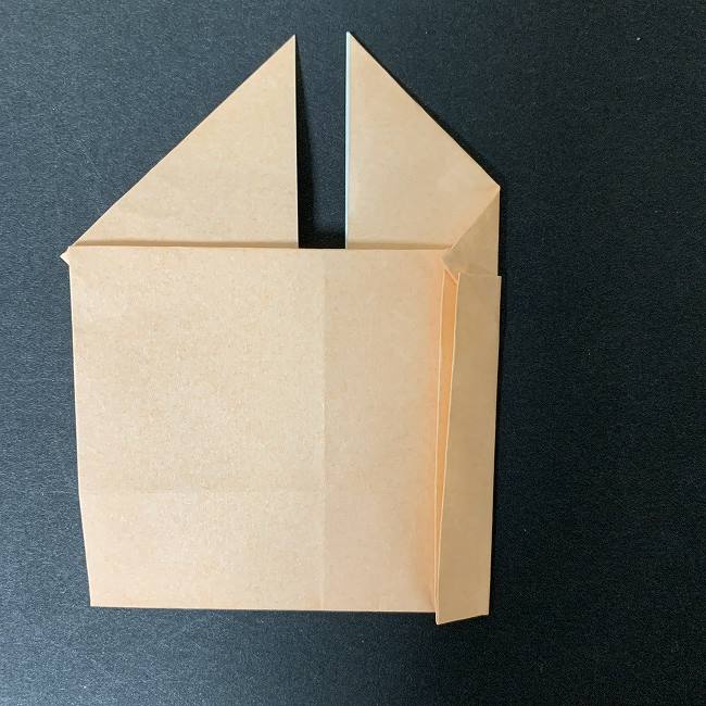 折り紙でディズニーのチップとデールの折り方作り方①顔(17)
