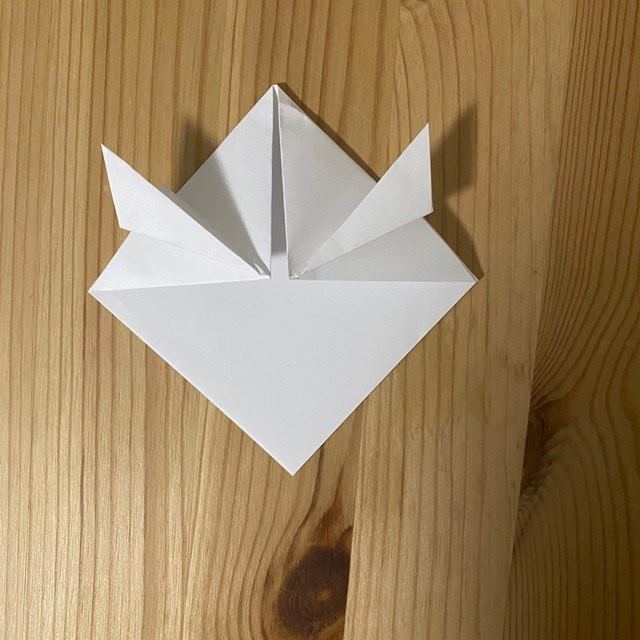 折り紙 マリーちゃんの折り方作り方①顔(6)