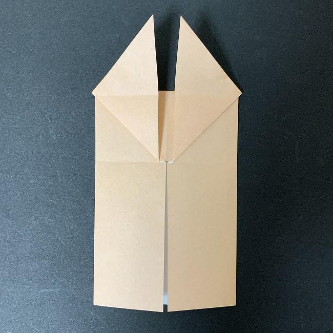 折り紙でディズニーのチップとデールの折り方作り方①顔(13)