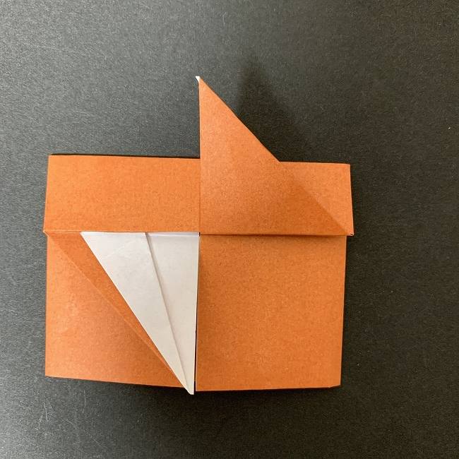 折り紙でディズニーのチップとデールの折り方作り方②頭(21)