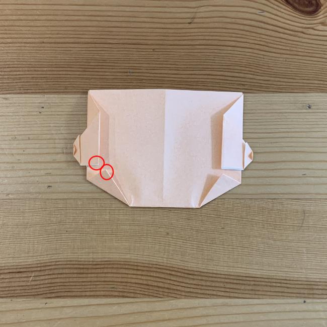 シンデレラの折り紙折り方作り方①顔(12)