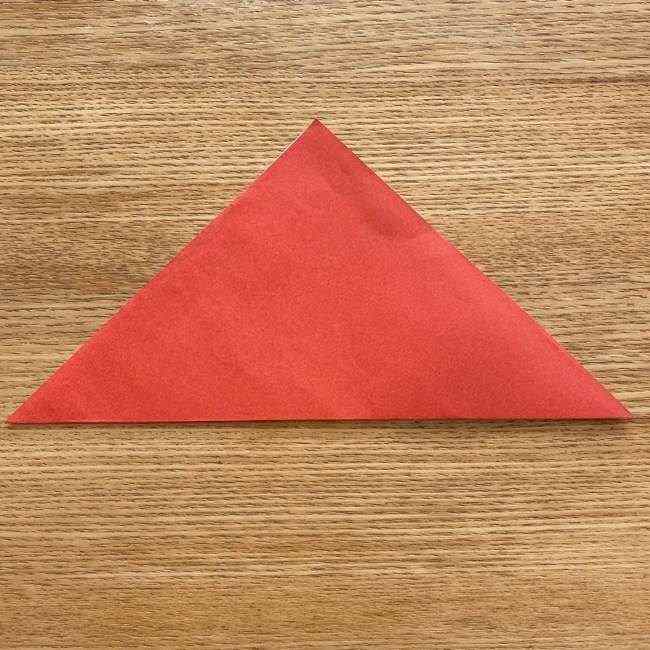 ダッフィーの折り紙 折り方作り方①顔(2)