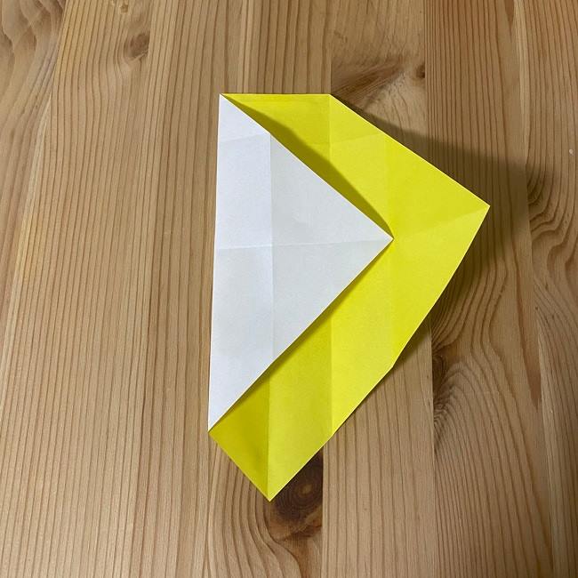 ドナルドとデイジーの折り紙の折り方作り方①顔(12)