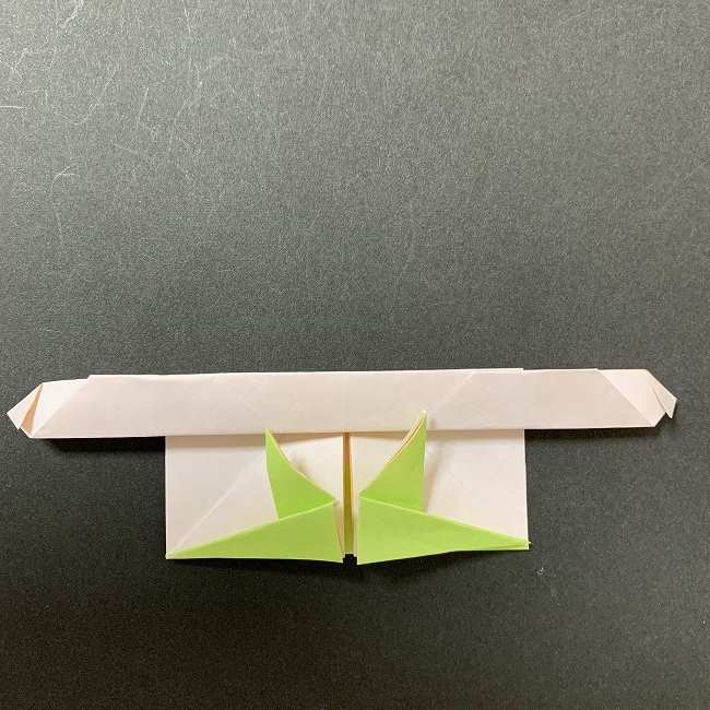 アリエルの折り紙 簡単に全身を折る折り方作り方④体(23)