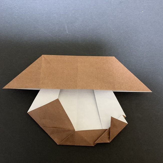 ディズニーアラジンのジャスミンの折り紙 折り方作り方①頭(15)