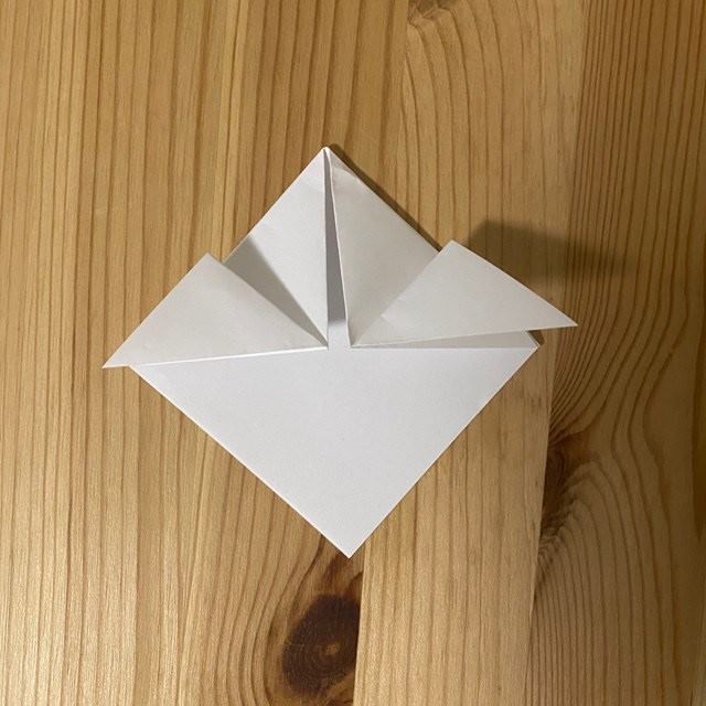 折り紙 マリーちゃんの折り方作り方①顔(5)
