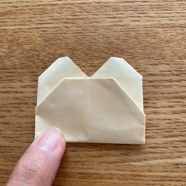 ダッフィーの折り紙 折り方作り方②目と鼻(29)