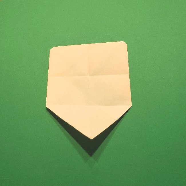 グーフィーの折り紙 簡単な折り方作り方②目と鼻(17)