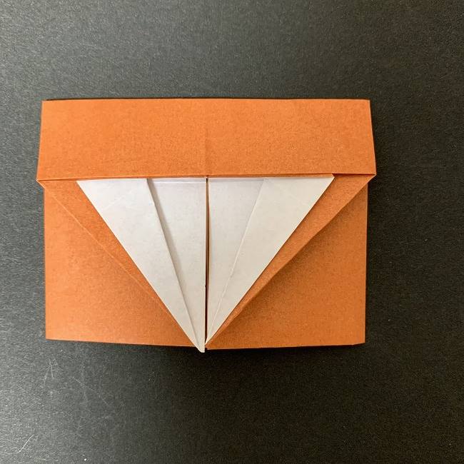 折り紙でディズニーのチップとデールの折り方作り方②頭(20)