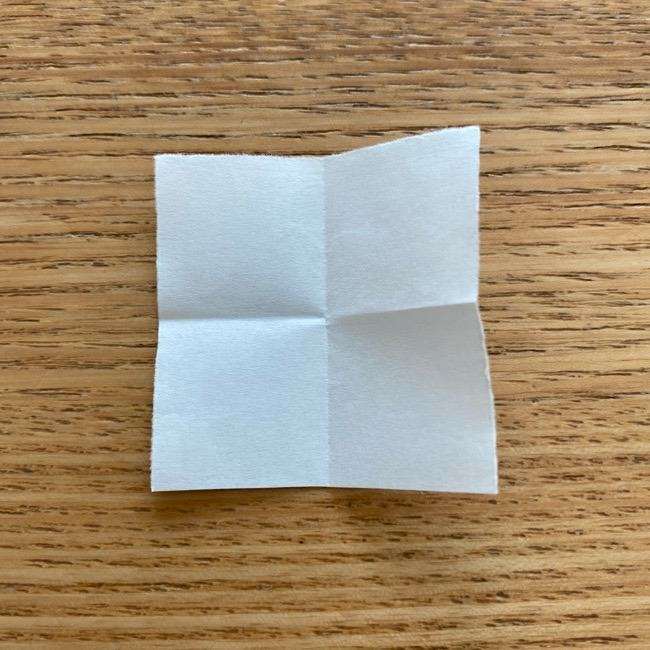 アリスの白うさぎの折り紙 折り方作り方②鼻(4)