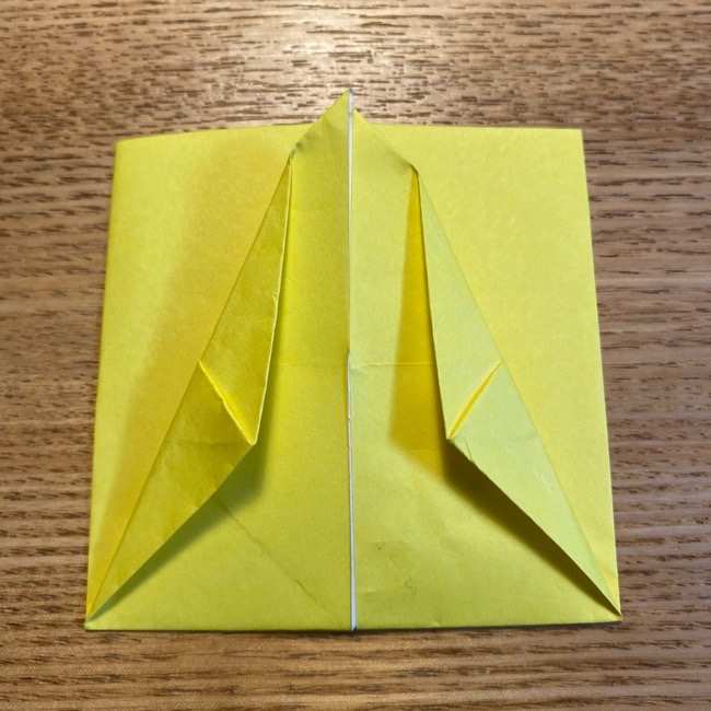 ポケモン折り紙 ピカチュウの全身を一枚で簡単に作る折り方作り方(17)
