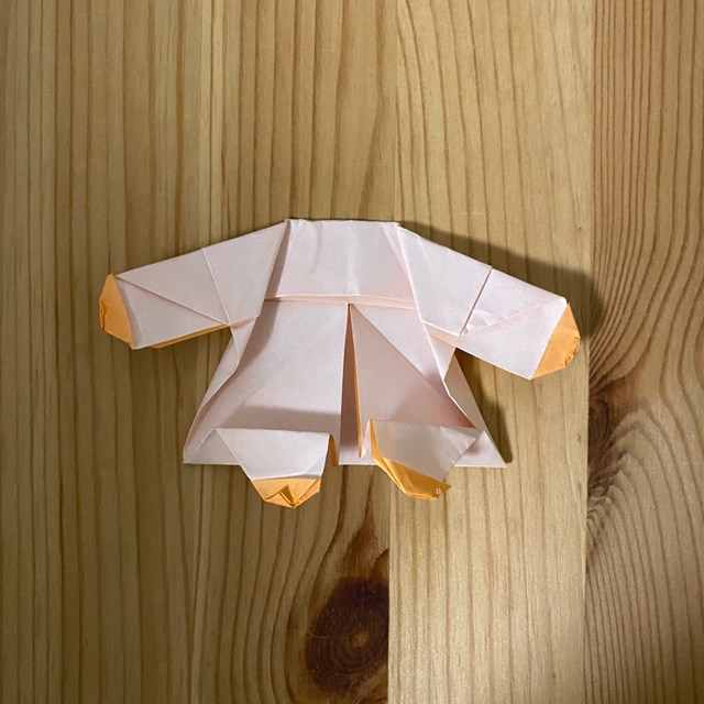 キキララの折り紙の折り方作り方①顔とからだ(30)