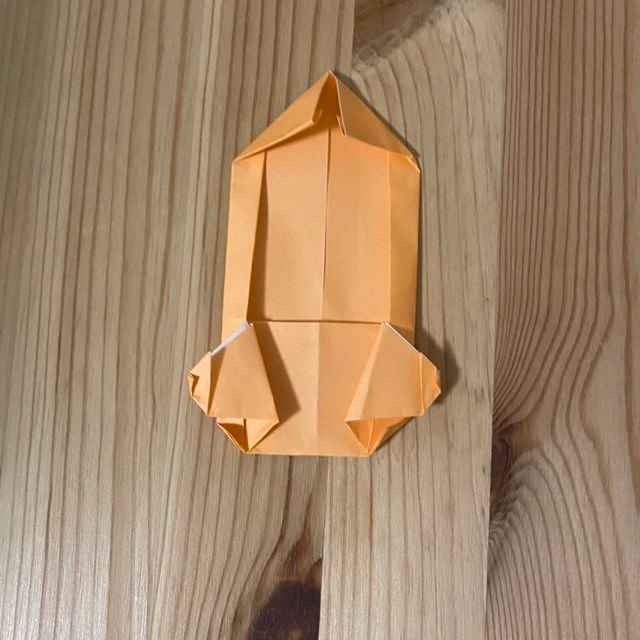 キキララの折り紙の折り方作り方①顔とからだ(12)