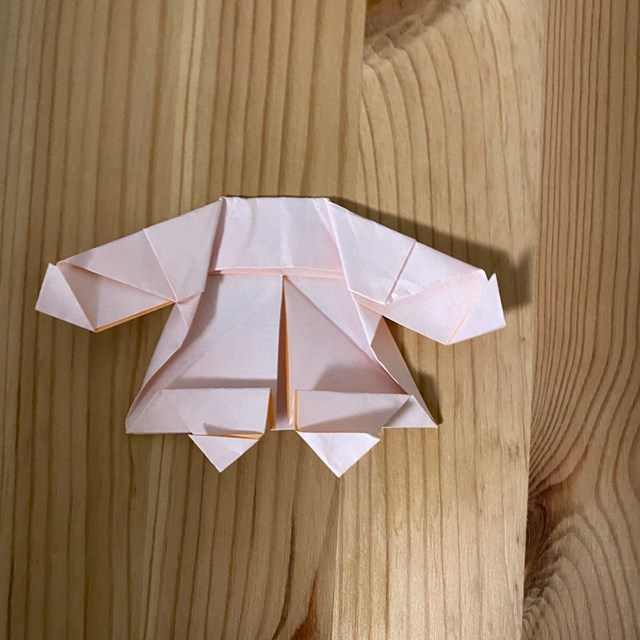 キキララの折り紙の折り方作り方①顔とからだ(26)