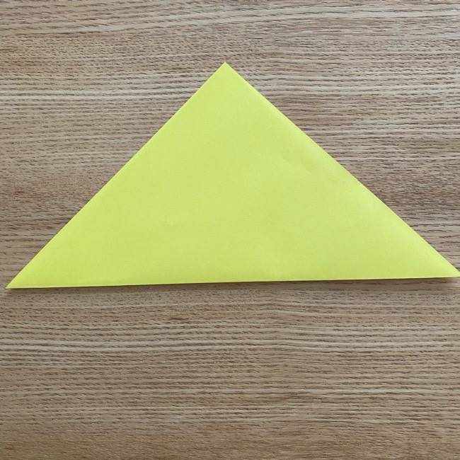 ドラミちゃんの折り紙の簡単な作り方折り方①顔(2)