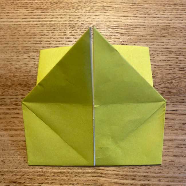 ポケモン折り紙 ピカチュウの全身を一枚で簡単に作る折り方作り方(15)