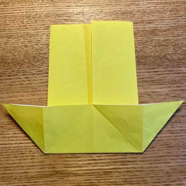 ポケモン折り紙 ピカチュウの全身を一枚で簡単に作る折り方作り方(11)