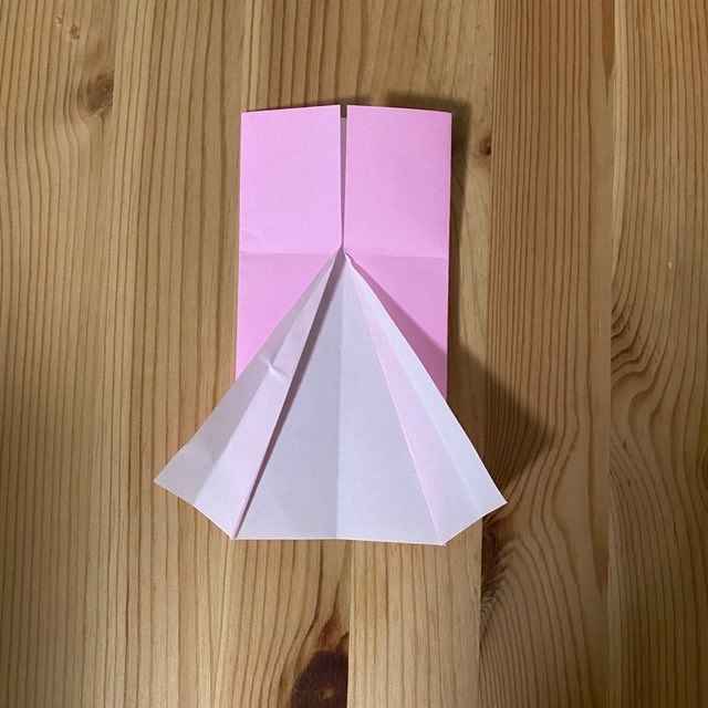 キキララの折り紙の折り方作り方⑥ララの髪(4)
