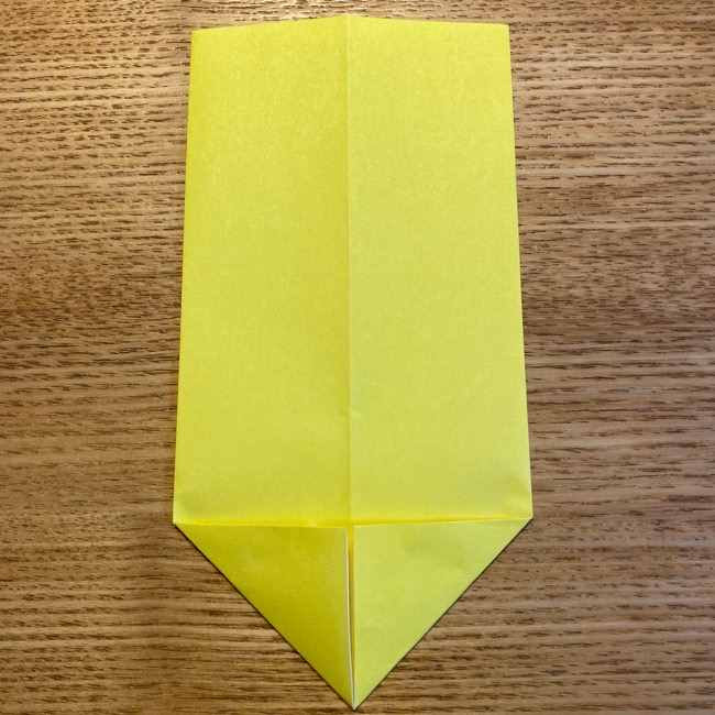 ポケモン折り紙 ピカチュウの全身を一枚で簡単に作る折り方作り方(5)