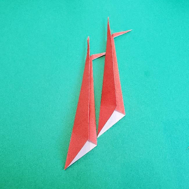 ワンピース チョッパーの折り紙の作り方折り方②ツノ(8)