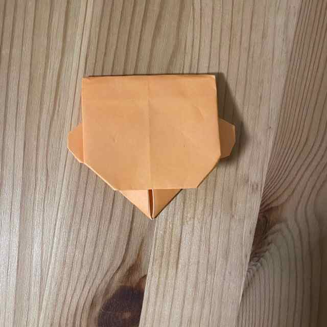 キキララの折り紙の折り方作り方①顔とからだ(13)
