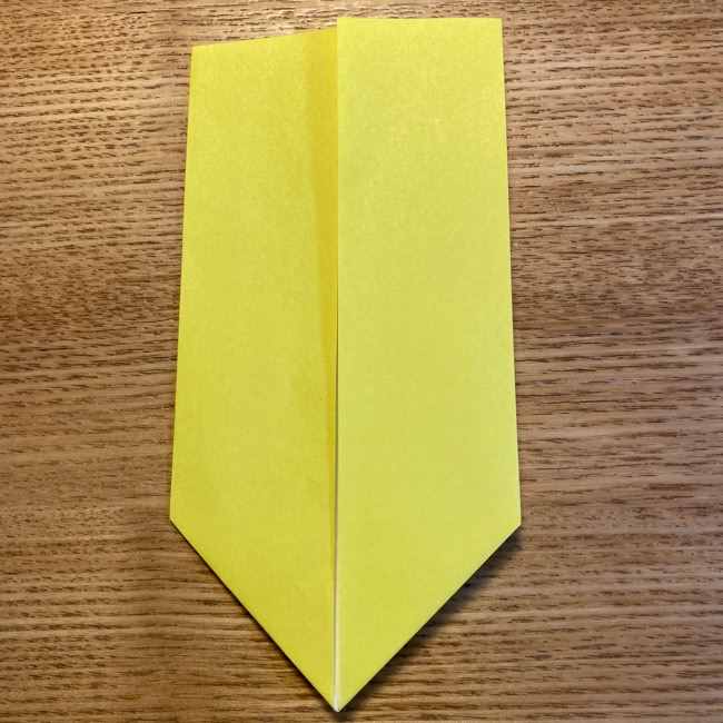 ポケモン折り紙 ピカチュウの全身を一枚で簡単に作る折り方作り方(6)
