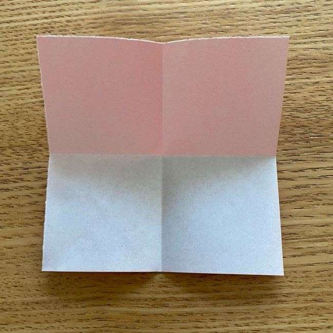 ドラミちゃんの折り紙の簡単な作り方折り方②リボン(4)