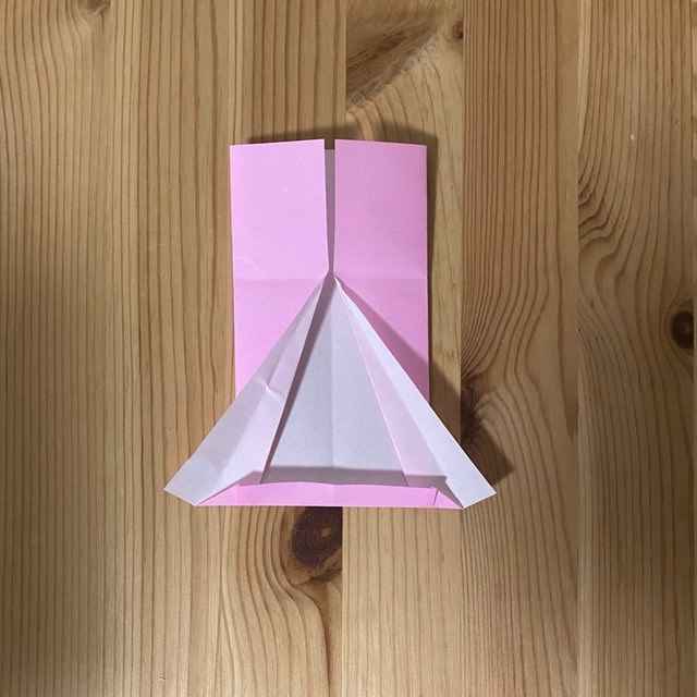 キキララの折り紙の折り方作り方⑥ララの髪(5)