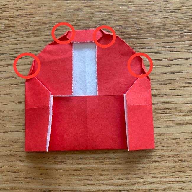 ドラミちゃんの折り紙の簡単な作り方折り方②リボン(11)