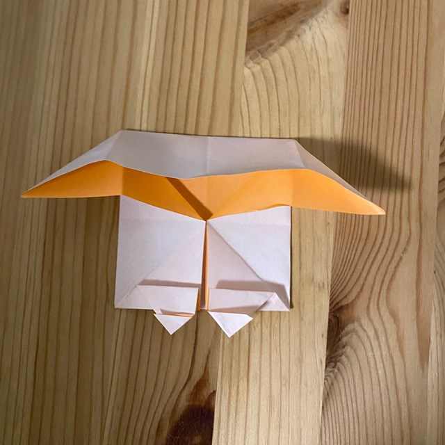 キキララの折り紙の折り方作り方①顔とからだ(21)
