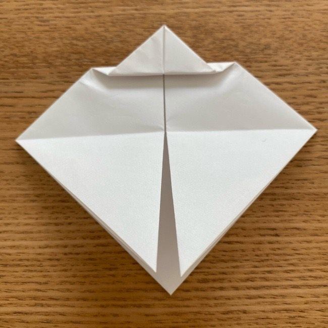 アリスの白うさぎの折り紙 折り方作り方①顔(11)