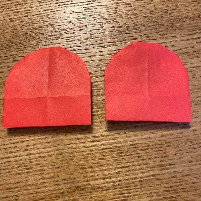 ドラミちゃんの折り紙の簡単な作り方折り方②リボン(12)