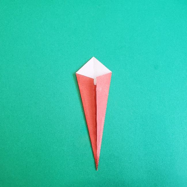 ワンピース チョッパーの折り紙の作り方折り方②ツノ(4)