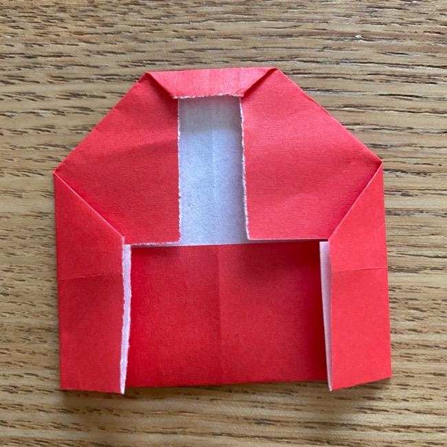 ドラミちゃんの折り紙の簡単な作り方折り方②リボン(10)