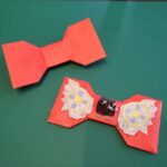 コナンの蝶ネクタイを折り紙で！リボンみたいな折り方で作れた！