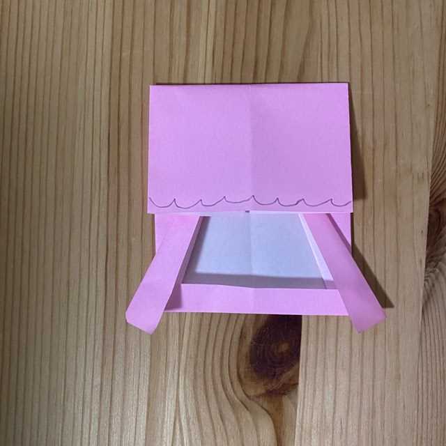 キキララの折り紙の折り方作り方⑥ララの髪(7)