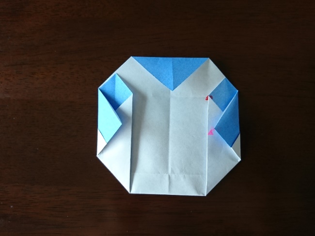 ドラえもんの折り紙 簡単にキャラクターを作る折り方作り方(14)