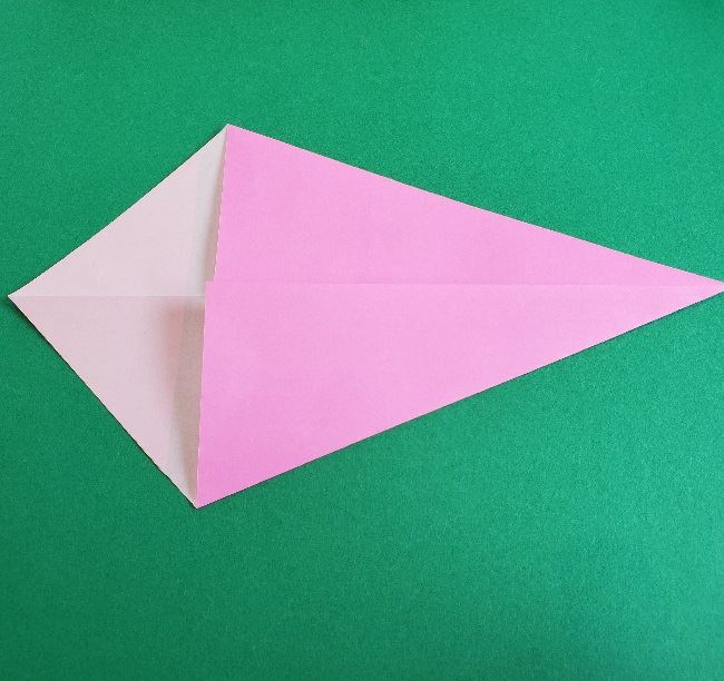 ワンピース チョッパーの折り紙の作り方折り方①顔と帽子(4)