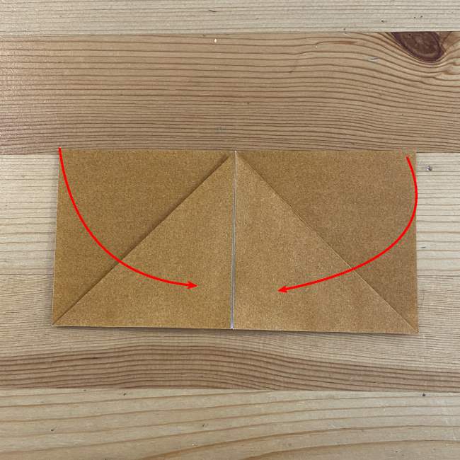 ウッディの折り紙の折り方作り方②カウボーイハット(3)