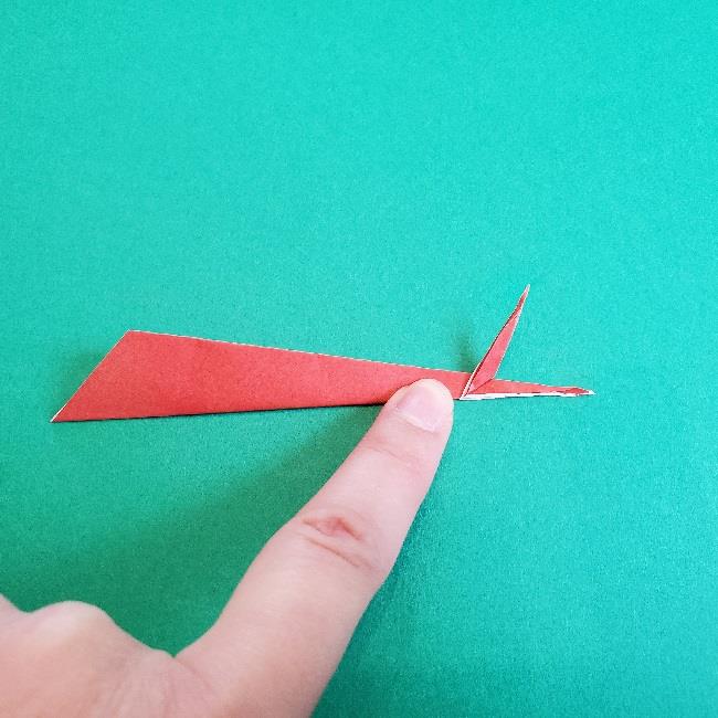 ワンピース チョッパーの折り紙の作り方折り方②ツノ(7)