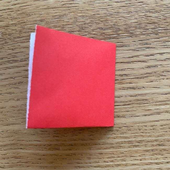 ドラミちゃんの折り紙の簡単な作り方折り方②リボン(3)
