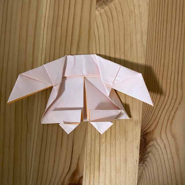 キキララの折り紙の折り方作り方①顔とからだ(25)