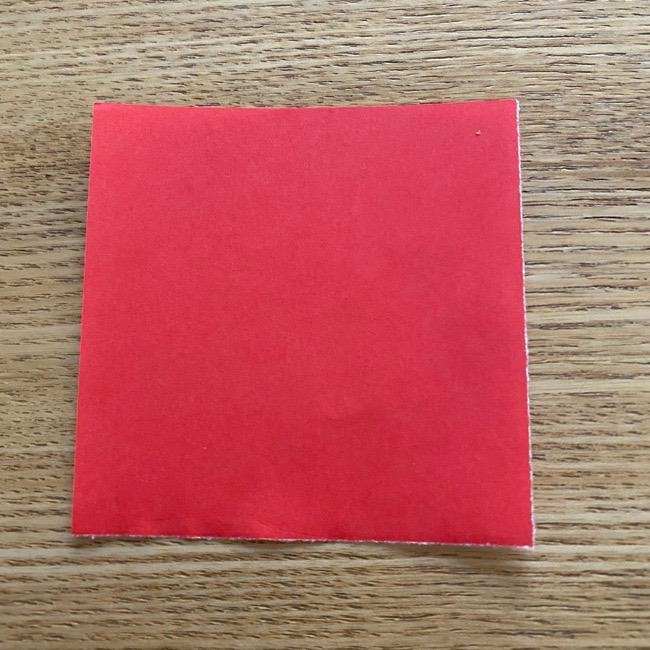 ドラミちゃんの折り紙の簡単な作り方折り方②リボン(1)