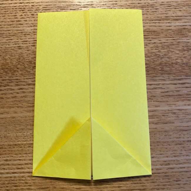 ポケモン折り紙 ピカチュウの全身を一枚で簡単に作る折り方作り方(7)